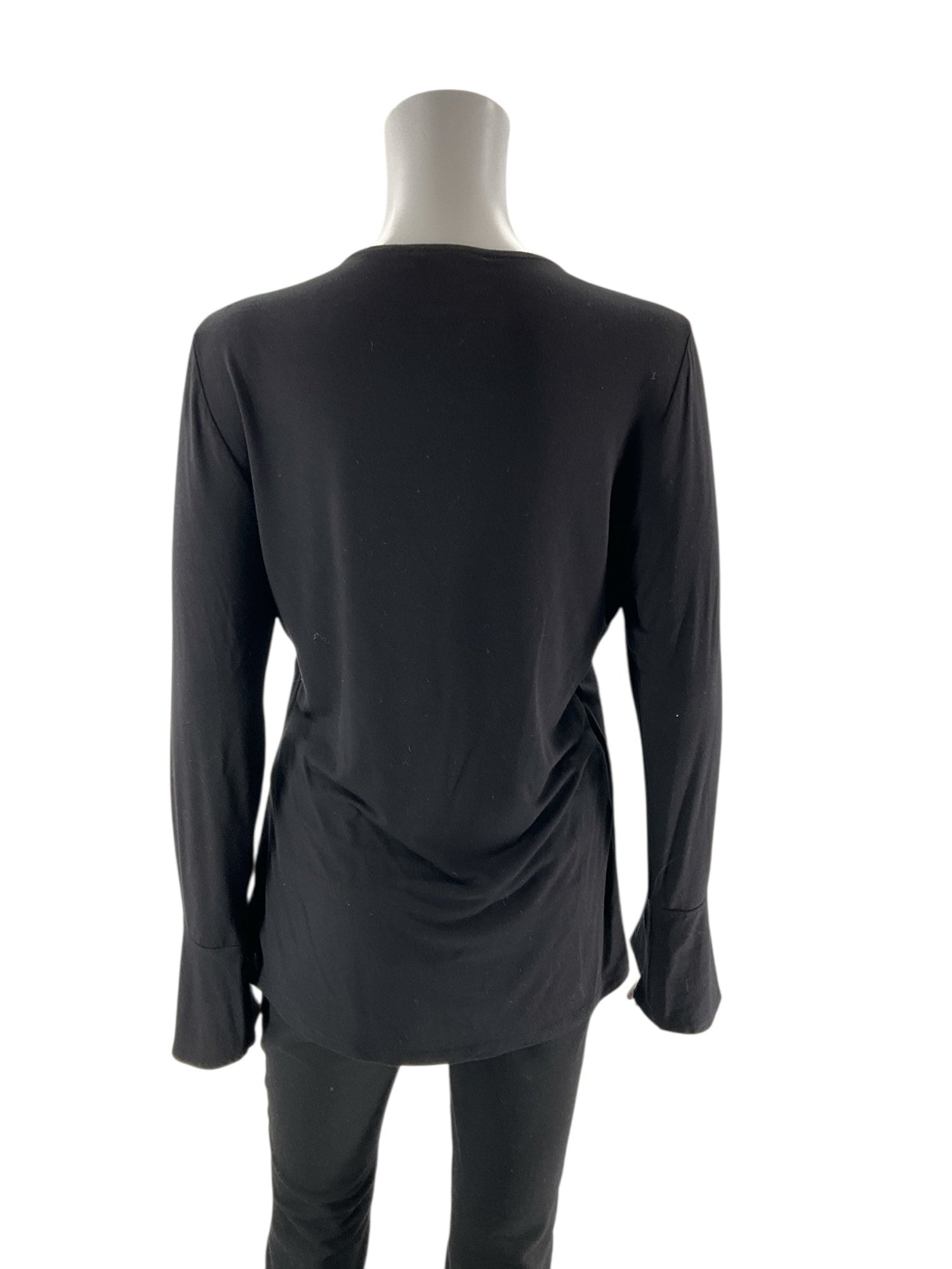 INC - Black Solid Pre-Owned Ladies Casual Top - Size M