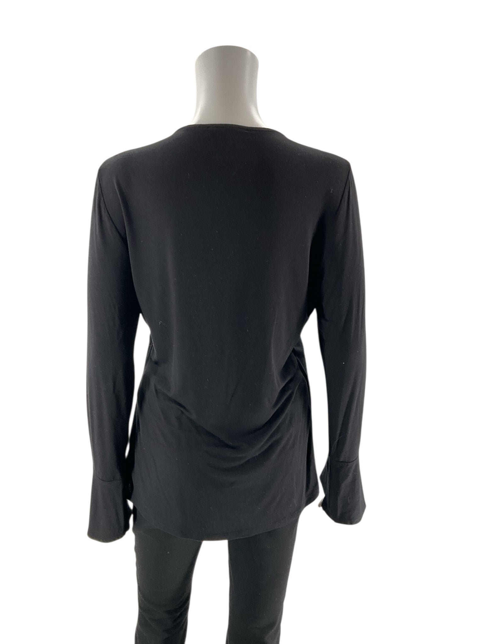 INC - Black Solid Pre-Owned Ladies Casual Top - Size M