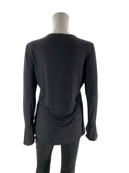 INC - Black Solid Pre-Owned Ladies Casual Top - Size M