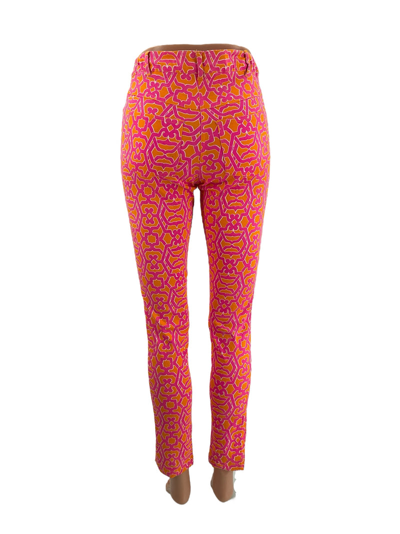 Gretchen Scott Pink/Orange Pre-Owned Ladies Pants - Size XS - Margaret’s Fine Consignment