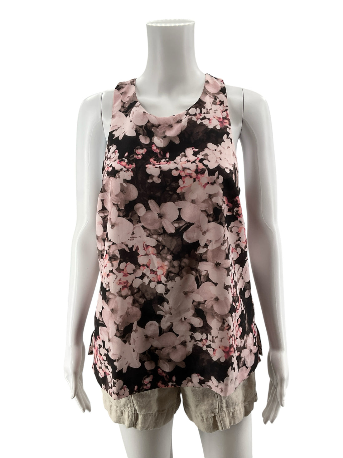 Banana Republic Floral Watercolor Racerback Shell Top Size XS