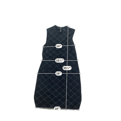 Sharagano Diamond Jacquard Knit Sheath Dress Black Gray Size 10 - ONLINE ONLY