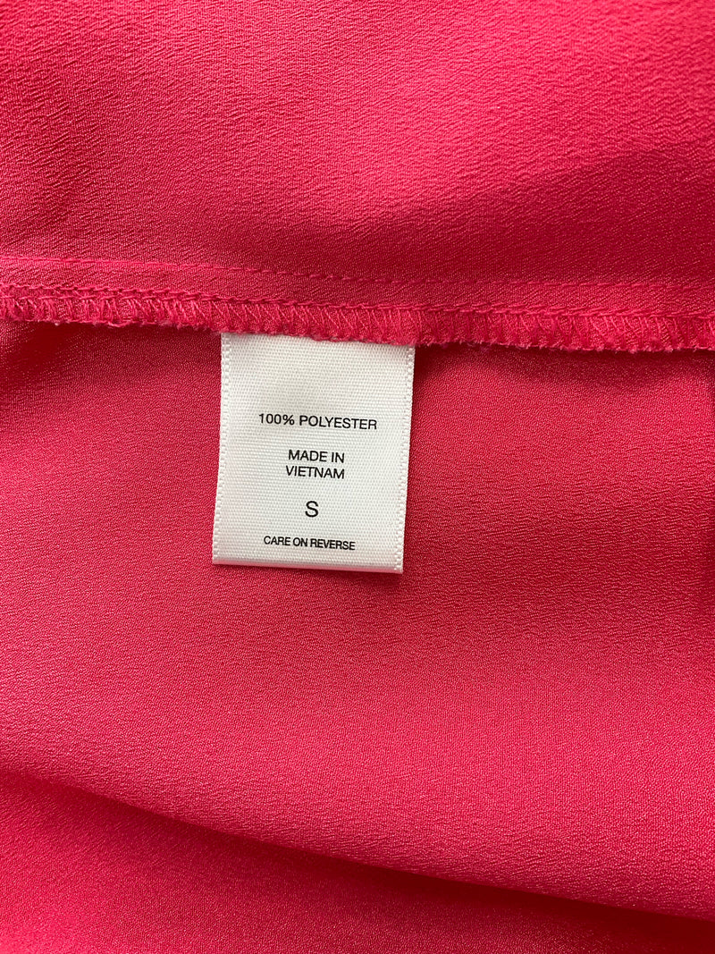 New York & Co Pink Solid Pre-Owned Ladies Top - Size Small