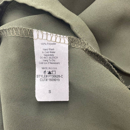 Jella C Olive Solid Pre-Owned Ladies Top - Size Small - Margaret’s Fine Consignment
