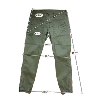 cabi Olive Pant Expedition Jogger Pants Size 4 Olive Green Cargo Utility Style 5076 - Size 4