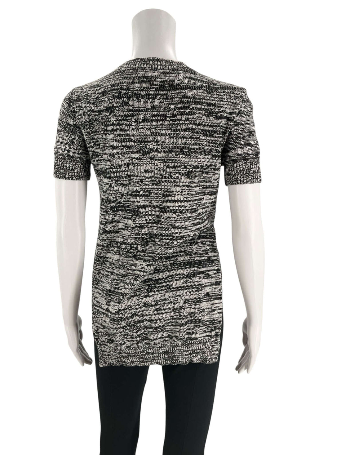 BCBG Gray/Black Heathered Pre-Owned Ladies Top -Size Small - Margaret’s Fine Consignment