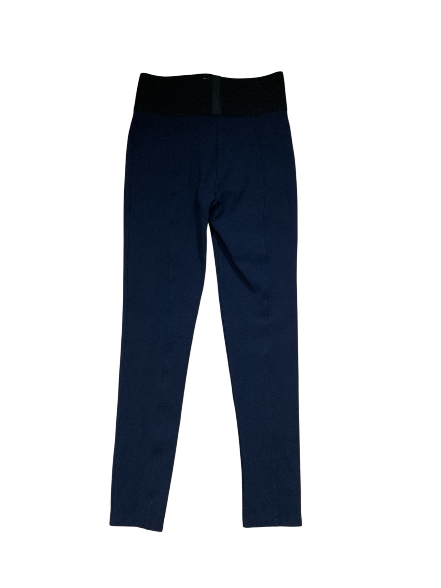 Calvin Klein navy/black Pant Power Stretch Ponte Leggings Navy Blue Black Waistband Size Small - Size S