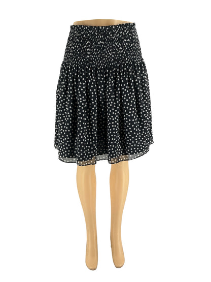 Ann Taylor Navy/White Print Pre-Owned Ladies Skirt - Size Large - Margaret’s Fine Consignment