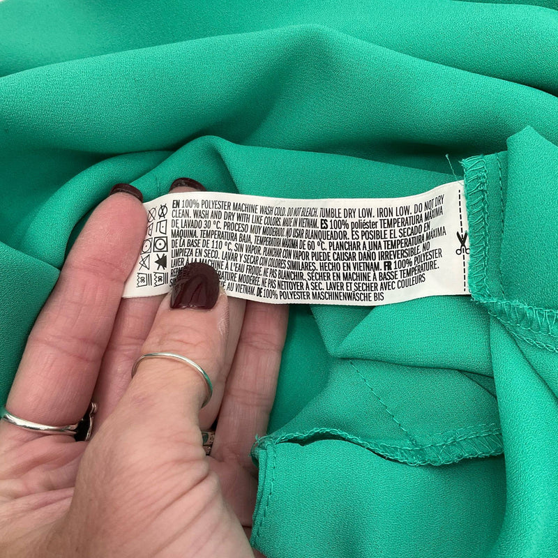 Forever 21 Teal Solid Ladies Pre-Owned Top - Size Small - Margaret’s Fine Consignment