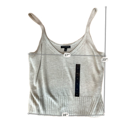 Banana Republic Ramie Blend Sleeveless Sweater Tank Top XL Tan NWT