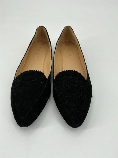 Talbots Black Suede Flats Size 11