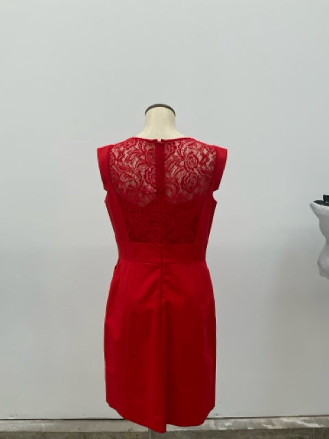 Gianni Bini Red Lace Back Sheath Dress Size 10 - ONLINE ONLY