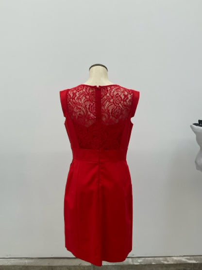 Gianni Bini Red Lace Back Sheath Dress Size 10 - ONLINE ONLY