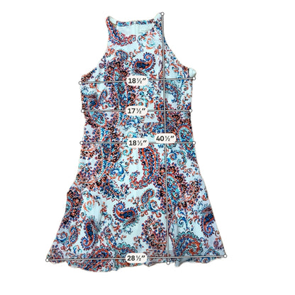 Shoshanna Penelope Paisley Print 100% Silk Dress Size 12