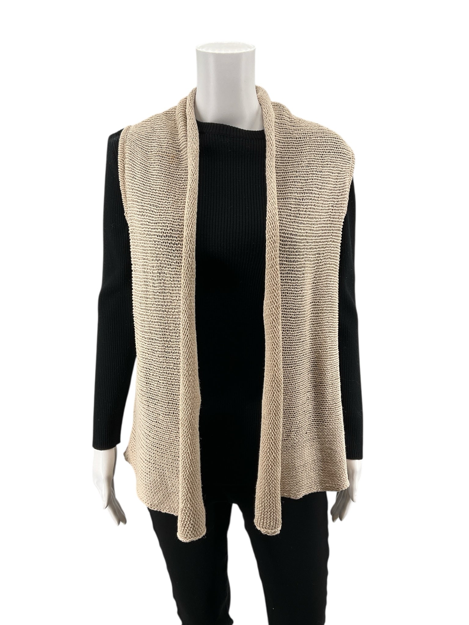 Cabi Tan Solid Pre-Owned Ladies Vest - Size XS