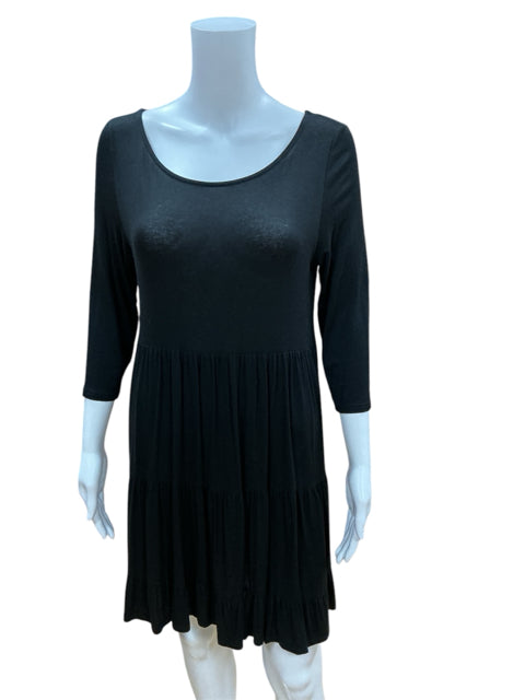 Jodifl Black Solid Dress Size Small