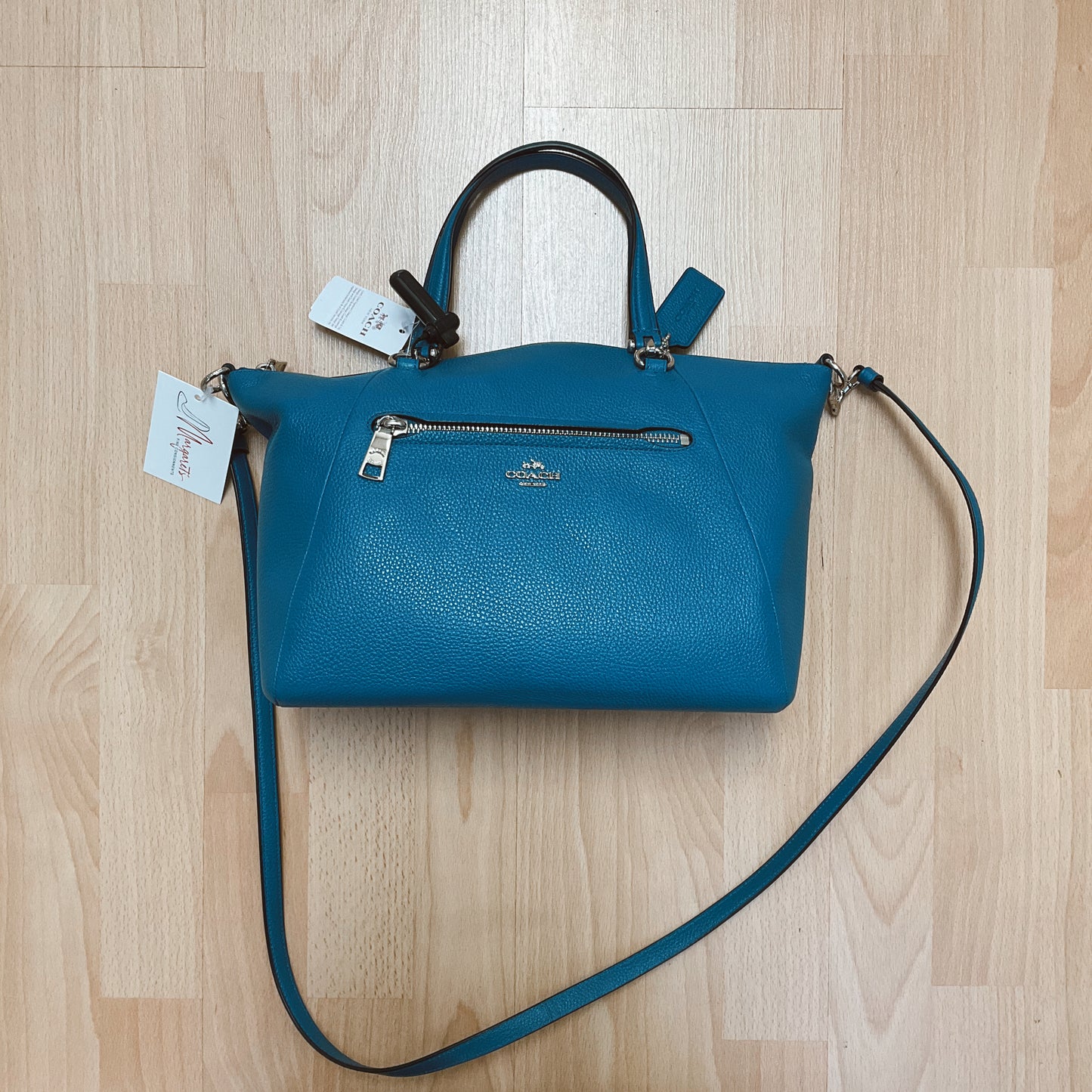 Coach Blue Pebble Purse