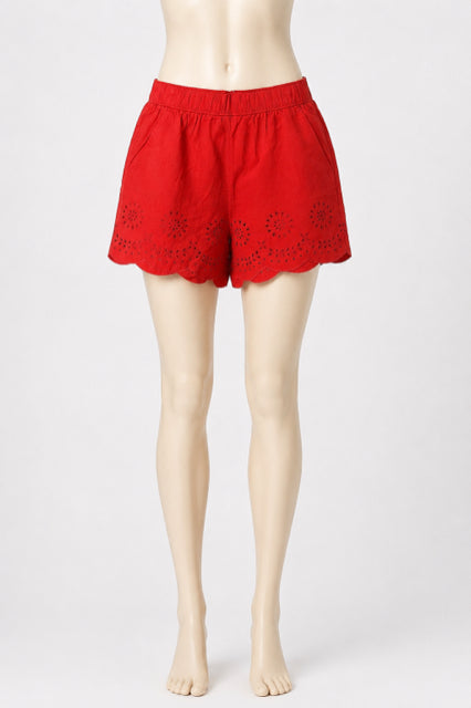 loft Reddish orange Shorts Size M Reddish orange Eyelet New With Tags Shorts - Size M