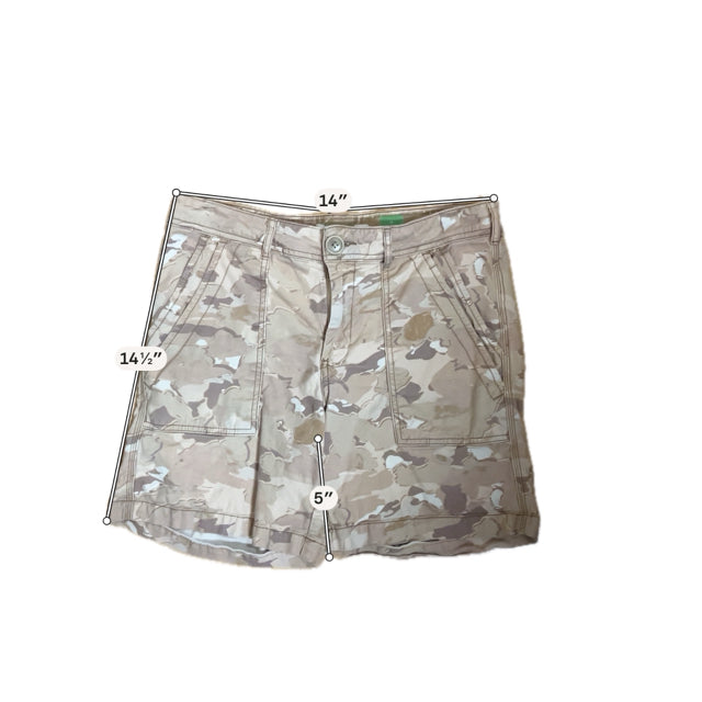 Anthropologie Pilcro Serif High-Rise Tan Camo Cutoff Shorts | Size 6