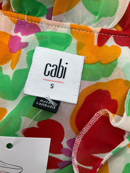 Cabi Red, Yellow &amp; Green Floral Sleeveless Dress – Women’s Size Small - ONLINE ONLY