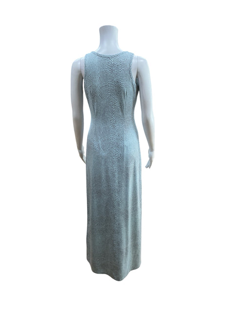 J. McLaughlin J. McLaughlin Catalina Cloth Maxi Dress Mint Pebble Print Size Small - ONLINE ONLY