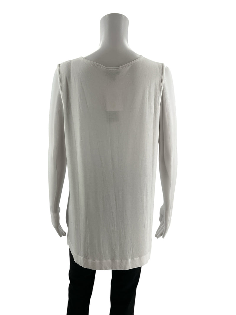 J Jill White Solid Pre-Owned Ladies New with Tags Top - Size Medium