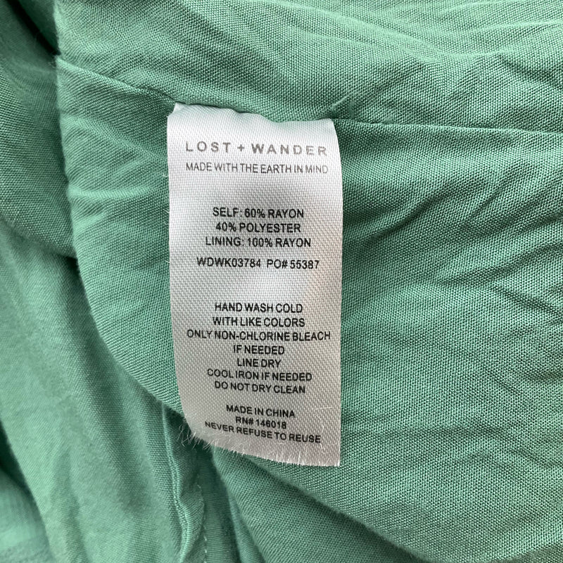 Lost & Wander Green Stripe Pre-Owned Ladies Dress - Size XS - Margaret’s Fine Consignment