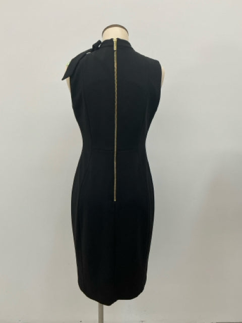 Calvin Klein Nova Tie-Neck Sheath Dress Black Size 4 NWT - ONLINE ONLY