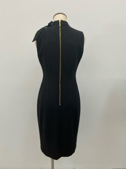 Calvin Klein Nova Tie-Neck Sheath Dress Black Size 4 NWT - ONLINE ONLY