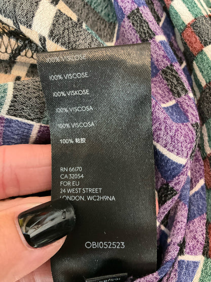 Maeve by Anthropologie Lida Geometric Print Midi Dress Size 0 - ONLINE ONLY