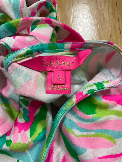 Lilly Pulitzer Nevie Dress Multi Casa Del Sol Floral Tunic Size Small