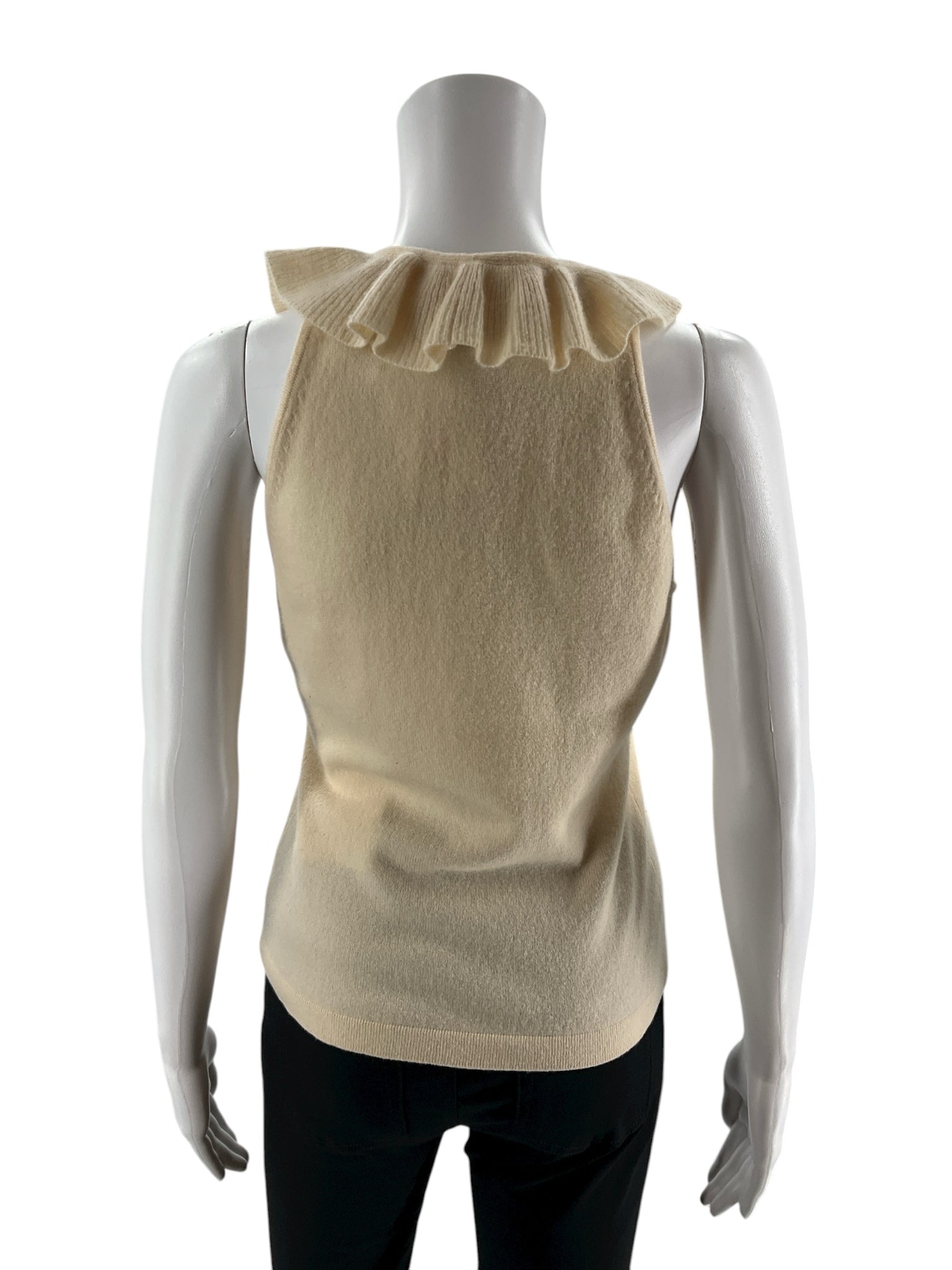 Ann Taylor Cream Solid Pre-Owned Ladies Top - Size Small - Margaret’s Fine Consignment