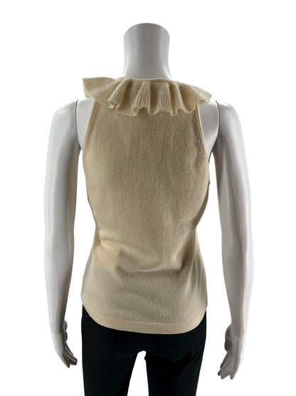 Ann Taylor Cream Solid Pre-Owned Ladies Top - Size Small - Margaret’s Fine Consignment