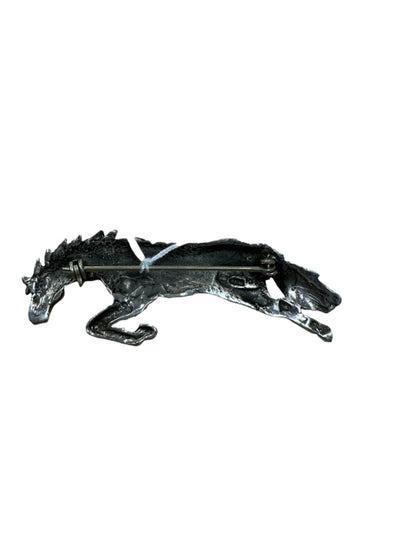 Silver Horse Brooch