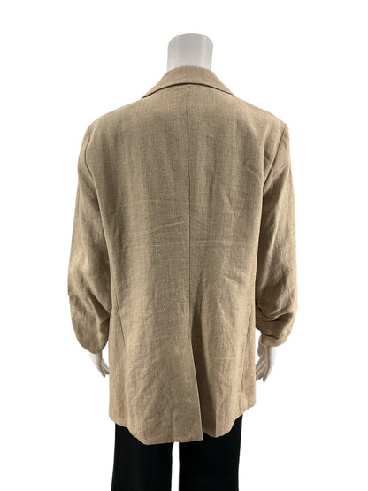 Michael Kors Tan Solid Pre-Owned Ladies Blazer - Size 14 - Margaret’s Fine Consignment