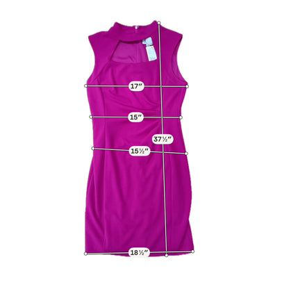 Tahari by Arthur S. Levine Pink Sheath Tahari Size 8 Pink Solid Pre-Owned Ladies Dress - Size 8
