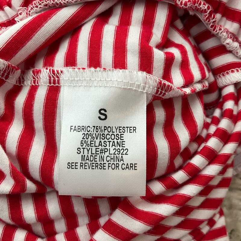 Pink Lily Red White Stripe Romper – Size Small, Excellent Pre-Owned - Margaret’s Fine Consignment