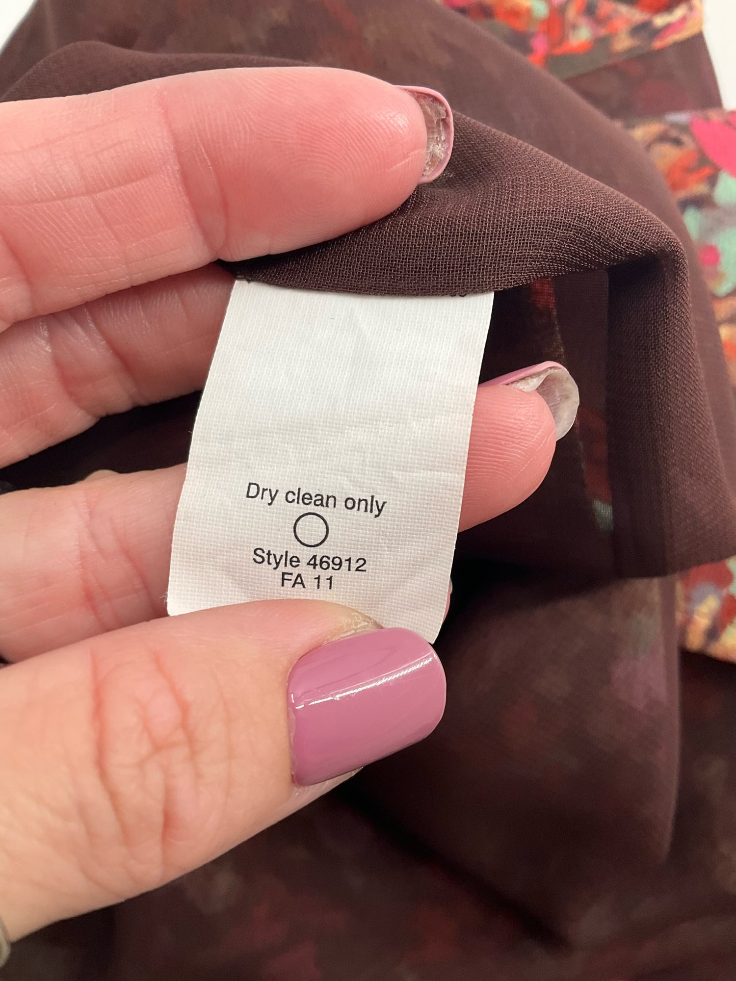 J Crew Brown/Multi Floral Top - Size Small