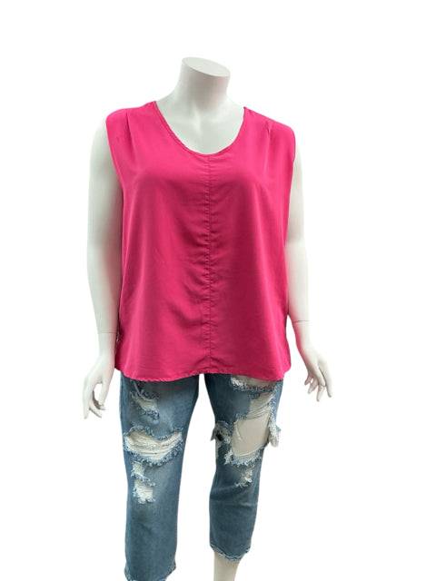 Pure Energy Pink Solid Pre-Owned Ladies Top - Size 2X - Margaret’s Fine Consignment