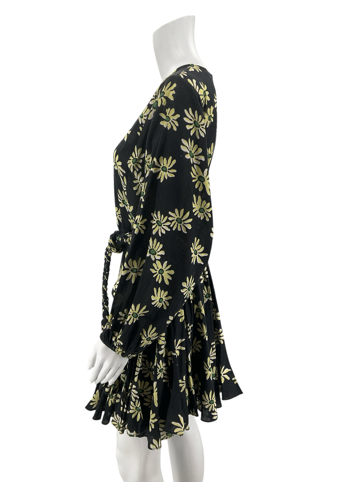Rhode Fiona Floral Mini Dress Black Daisy Field XS