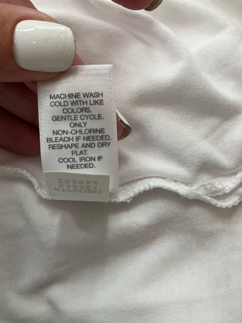 J Jill White Solid Pre-Owned Ladies New with Tags Top - Size Medium