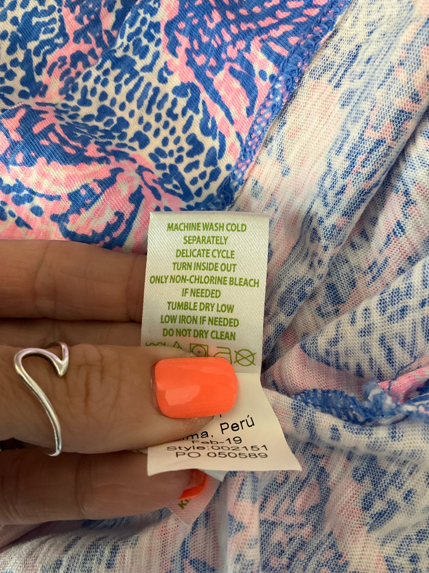 Lilly Pulitzer Nevie Top in Bennet Blue Get Trunky Print Size Large