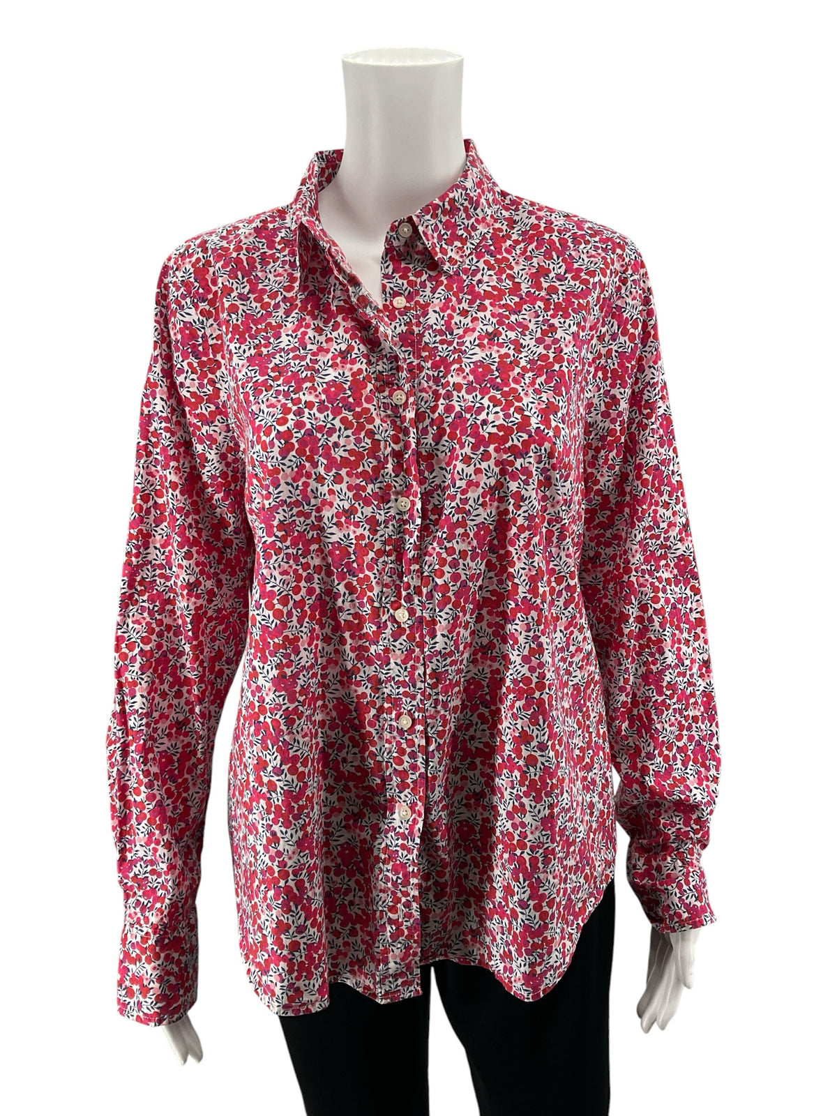 J.Crew Liberty Fabric Floral Long Sleeve Button-Down Blouse - Size 16 - ONLINE ONLY