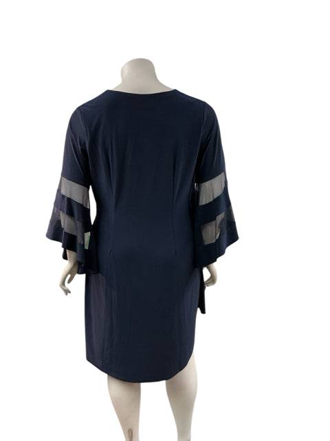 RM Richards Navy Solid Pre-Owned Ladies New with Tags Dress - Size 20W - Margaret’s Fine Consignment