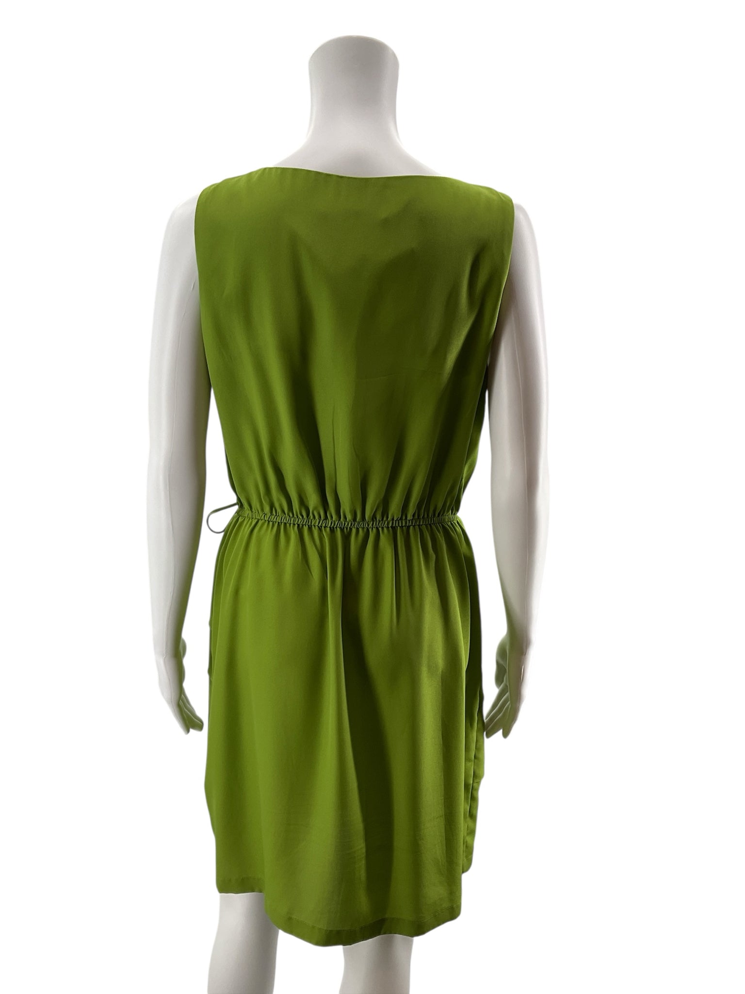 Danny &amp;amp; Nicole Green Tiered Ruffle Sleeveless Dress Size 12P