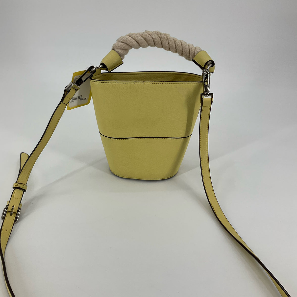 Sanctuary Just Chill Yellow Rope Handle Bucket Crossbody Bag