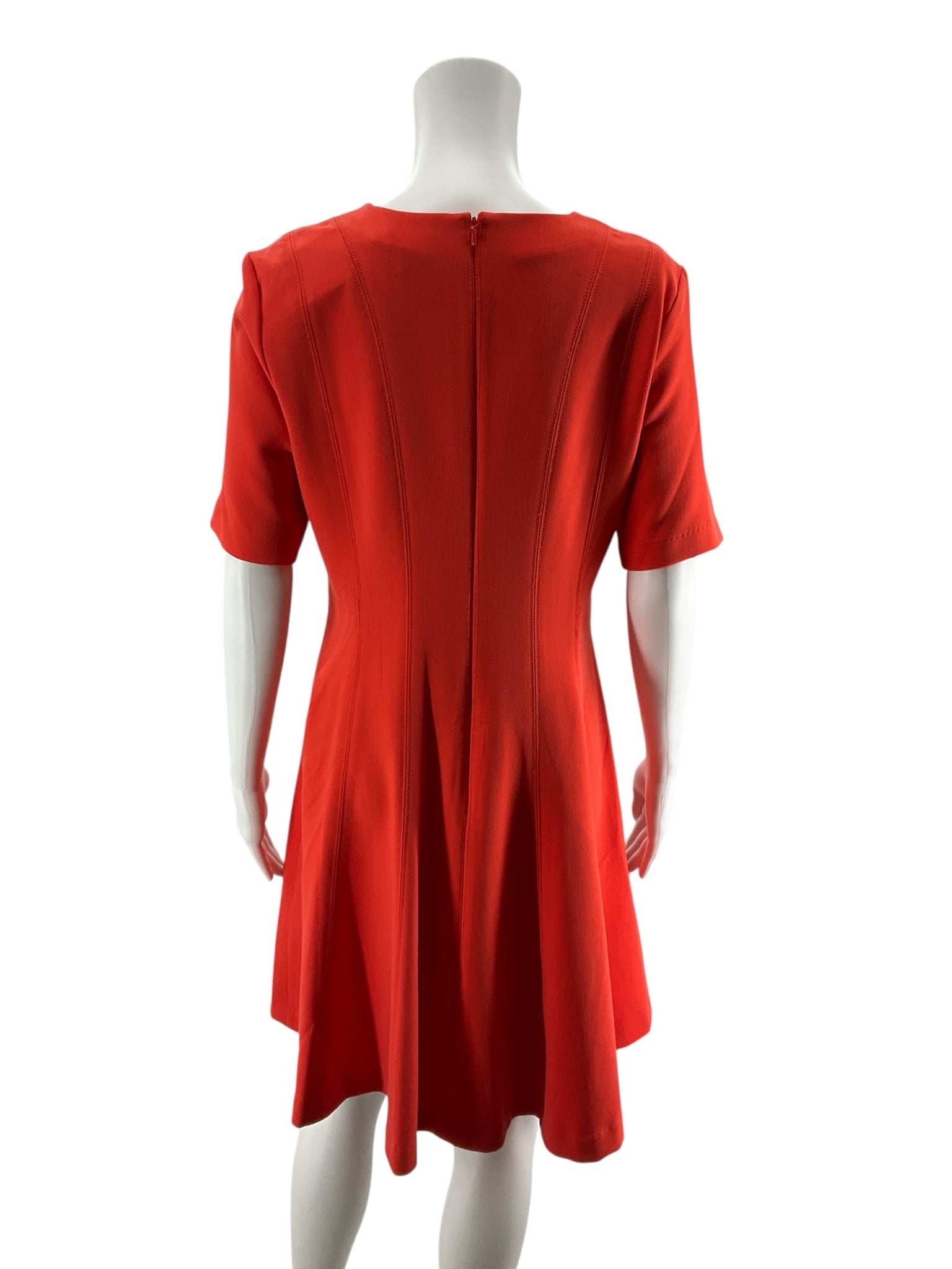 Banana Republic Size 6 Orange Solid Pre-Owned Ladies Dress