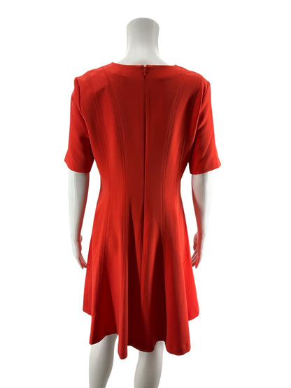 Banana Republic Size 6 Orange Solid Pre-Owned Ladies Dress