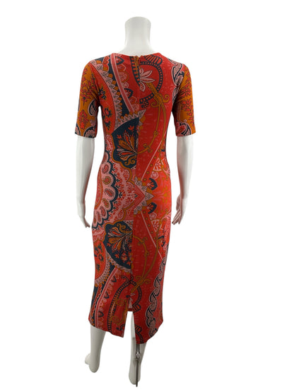 Farm Rio for Anthropologie Paisley Print Midi Dress Size XS