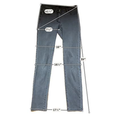 J.McLaughlin Gray 5-Pocket Stretch Skinny Jeans Size 2